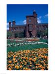 Formal garden in front of a museum, Smithsonian Institution, Washington DC, USA