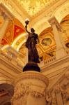 USA, Washington DC, Library of Congress interior with sculpture