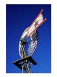 Low angle view of a windmill at American Wind Power Center, Lubbock, Texas, USA