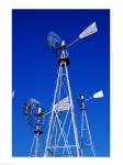 Low angle view of a windmill at American Wind Power Center, Lubbock, Texas, USA