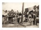 American Soldiers at a Military Camp During World War I, c.1917