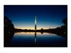 Reflection of an obelisk on water, Washington Monument, Washington DC, USA