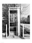 Telephone booth by the road