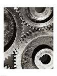 Close-up of interlocked gears