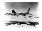 Side profile of a bomber plane in flight, B-52 Stratofortress, US Air Force