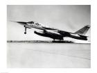 Side profile of a bomber plane taking off, B-58 Hustler