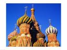 High section view of a cathedral, St. Basil's Cathedral, Moscow, Russia