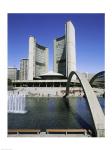 Low angle view of a building on the waterfront, Toronto, Ontario, Canada