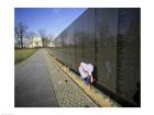 Close-up of a memorial, Vietnam Veterans Memorial Wall, Vietnam Veterans Memorial, Washington DC, USA
