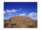 Rock formation on a landscape, Ayers Rock, Uluru-Kata Tjuta National Park, Australia