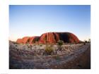 Rock formation on a landscape, Ayers Rock, Uluru-Kata Tjuta National Park, Australia