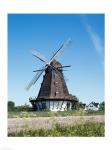 Traditional windmill in a field, Malmo, Sweden