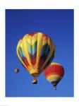 Low angle view of hot air balloons rising, Albuquerque International Balloon Fiesta, Albuquerque, New Mexico, USA