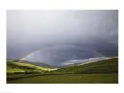 England, Yorkshire, Yorkshire Dales, Rainbow over Swaledale