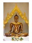Golden Buddha Statue in a Temple, Wat Traimit, Bangkok, Thailand