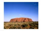 Rock formation on a landscape, Ayers Rock, Uluru-Kata Tjuta National Park, Australia