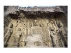 Buddha Statue Carved on a wall, Longmen Caves, Luoyang, China