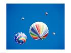 Low angle view of hot air balloons in the sky, Albuquerque, New Mexico, USA