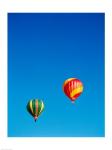 Low angle view of hot air balloons in the sky, Albuquerque, New Mexico, USA