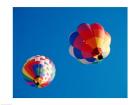 Low angle view of hot air balloons in the sky, Albuquerque, New Mexico, USA