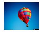 Low angle view of hot air balloons in the sky, Albuquerque, New Mexico, USA