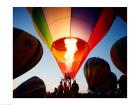 Low angle view of a hot air balloon taking off, Albuquerque, New Mexico, USA