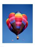 Low angle view of hot air balloons in the sky, Albuquerque, New Mexico, USA