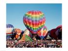 Hot air balloons taking off, Albuquerque International Balloon Fiesta, Albuquerque, New Mexico, USA