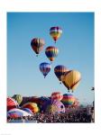 Low angle view of hot air balloons in the sky, Albuquerque International Balloon Fiesta, Albuquerque, New Mexico, USA