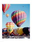 Low angle view of hot air balloons in the sky, Albuquerque International Balloon Fiesta, Albuquerque, New Mexico, USA