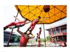 Group of children performing acrobatics, Shanghai, China