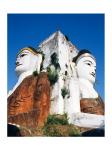 Buddha Statue, Kyaik Pun Paya, Bago, Myanmar