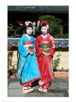 Portrait of two geishas