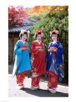 Three geishas, Kyoto, Honshu, Japan