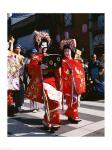 Group of geishas, Kyoto, Honshu, Japan