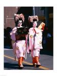 Two geishas, Kyoto, Honshu, Japan