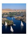 Feluccas on the Nile River, Aswan, Egypt