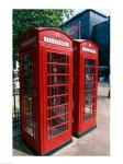 Two telephone booths, London, England