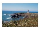 Lighthouse on the coast, Yaquina Head Lighthouse, Oregon, USA