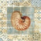 Shell Tiles III Blue