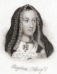 Elizabeth of York, 1466  1503. Queen consort of England from 1486 until her death, as the wife of Henry VII. From Crabb's Historical Dictionary, published 1825