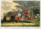 'The Spanish Bull Broke Lose or, Joseph's Flight out of Spain', September 1808 (coloured engraving)