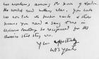 Extract from a letter written by W. B. Yeats (1865-1939) (pen & ink on paper) (b&w photo)
