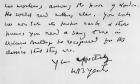 Extract from a letter written by W. B. Yeats (1865-1939) (pen & ink on paper) (b&w photo)