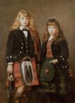 Two Bairns (oil on canvas)