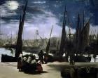 Moonlight on Boulogne Harbour, 1868 (oil on canvas)