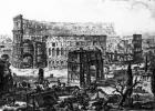 View of the Arch of Constantine and the Colosseum, from the 'Views of Rome' series, c.1760 (etching)