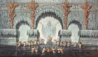 Muehleborn's Water Palace, set design for a production of 'Undine', (w/c on paper)