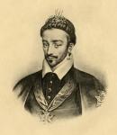 King Henri III (1551-89) of France (engraving)