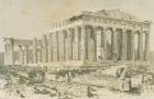 The Parthenon, Athens, in the 1860s (engraving)